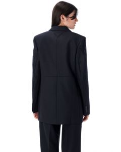 Chevron wool blazer